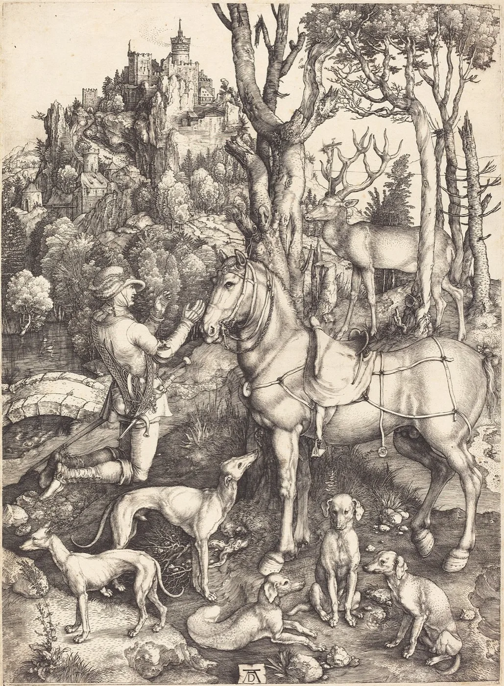 Saint Eustace — Albrecht Dürer